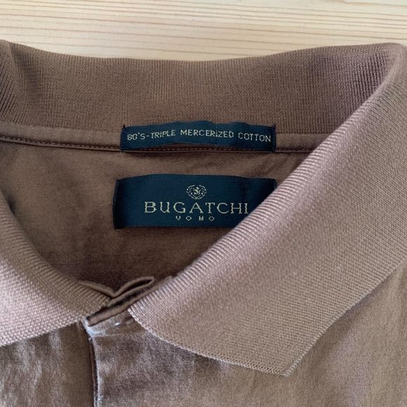 Bugatchi - Rich Brown Polo - Size L - Picture 4 of 7